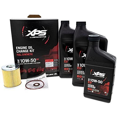 2017-2025 Can-Am Maverick X3 OEM 10W-50 Full Synthetic Oil Change Kit 779261