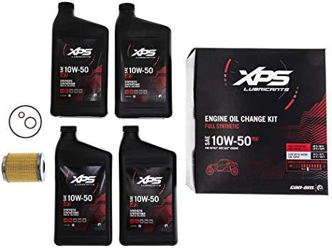 2017-2025 Can-Am Maverick X3 OEM 10W-50 Full Synthetic Oil Change Kit 779261