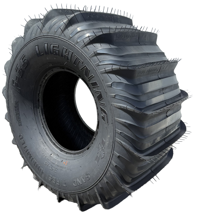 (PAIR) F35-15 LIGHTNING. 35X15 Mounts on 15X 12 Wheel