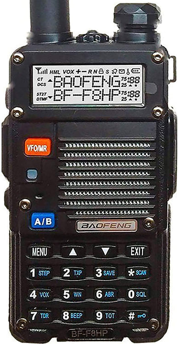 BaoFeng BF-F8HP (UV-5R 3rd Gen) 8-Watt Dual Band Two-Way Radio (136-174MHz  VHF  400-520MHz UHF) Includes Full Kit with Large Battery in Yuma USA.  Racing UTV Parts  Accessories