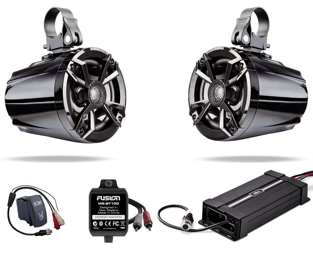 NUTV5 with Fusion MS-BT100 Bluetooth receiver and NOAM rocker