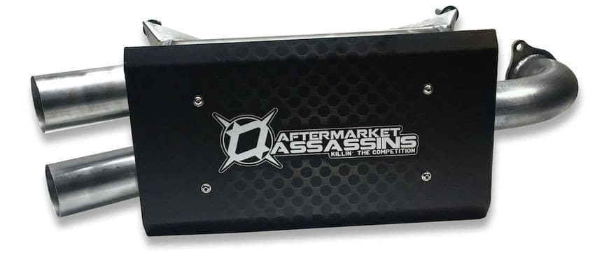 AA STAINLESS SLIP-ON EXHAUST FOR 2016-21 RZR XP TURBO